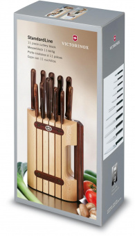Набор ножей кухон. Victorinox Wood (5.1150.11) компл.:11шт с подставкой дерево подар.коробка от магазина РЭССИ