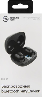 Гарнитура вкладыши Redline BHS-24 черный беспроводные bluetooth в ушной раковине (УТ000019182) от магазина РЭССИ