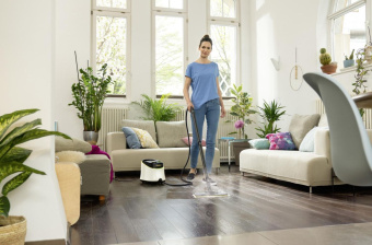 Пароочиститель напольный Karcher EasyFix SC 3 Deluxe 1900Вт белый от магазина РЭССИ