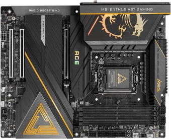 Материнская плата MSI MEG Z890 ACE  Soc-1851 Intel Z890 4xDDR5 ATX AC`97 8ch(7.1) 10Gigabit RAID+HDMI от магазина РЭССИ