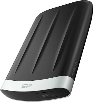 Жесткий диск Silicon Power USB3.0 1TB SP010TBPHD65BS3G A65B Armor 1.8" черный от магазина РЭССИ