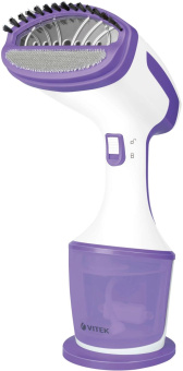 Отпариватель ручной Vitek VT-2660 1600Вт белый/фиолетовый от магазина РЭССИ