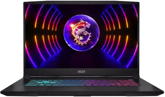 Ноутбук MSI Katana 17 B13UCX-1428XRU Core i5 13420H 16Gb SSD512Gb NVIDIA GeForce RTX 2050 4Gb 17.3" IPS FHD (1920x1080) без ОС black WiFi BT Cam (9S7-17L541-1428) от магазина РЭССИ