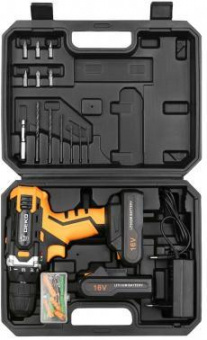 Дрель-шуруповерт Deko DKCD16FU-Li аккум. патрон:быстрозажимной (кейс в комплекте) (063-4099) от магазина РЭССИ