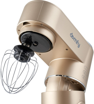 Миксер планетарный Domfy DSC-KM301 1200Вт золотистый от магазина РЭССИ