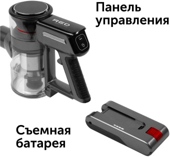 Пылесос ручной Red Solution V3070 350Вт черный/серый от магазина РЭССИ