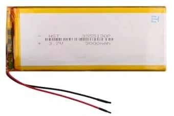 АКБ универсальная 3555130p 3,7v Li-Pol 3000 mAh (3.5*55*130 mm) от магазина РЭССИ