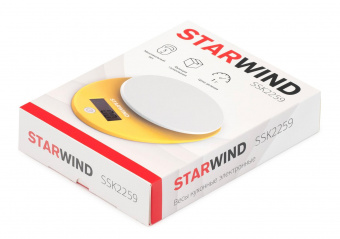 Весы кухонные электронные Starwind SSK2259 макс.вес:5кг желтый от магазина РЭССИ