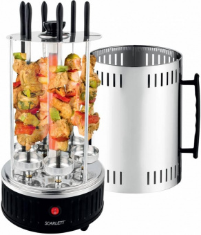Шашлычница электрическая Scarlett SC-KG22601 1000Вт черный от магазина РЭССИ