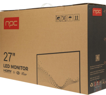 Монитор NPC 27" MZ2704 черный IPS LED 5ms 16:9 HDMI M/M матовая 250cd 178гр/178гр 2560x1440 100Hz DP 2K USB 4кг от магазина РЭССИ