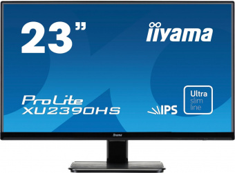 Монитор Iiyama 23" ProLite XU2390HS-B1 черный AH-IPS LED 5ms 16:9 DVI HDMI M/M матовая 1000:1 250cd 178гр/178гр 1920x1080 VGA FHD 4кг от магазина РЭССИ