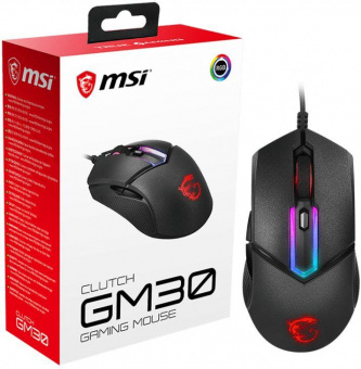 Мышь MSI Clutch GM30 черный оптическая (6200dpi) USB2.0 (6but) от магазина РЭССИ