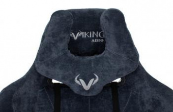 Кресло игровое Zombie VIKING KNIGHT Fabric синий Light-27 с подголов. крестов. металл от магазина РЭССИ