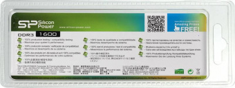 Память DDR3 8Gb 1600MHz Silicon Power SP008GBLTU160N02 RTL PC3-12800 CL11 DIMM 240-pin 1.5В Ret от магазина РЭССИ