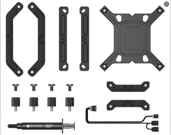 Система водяного охлаждения ID-Cooling Dashflow 360 XT Pro ARGB Soc-AM5/AM4/1200/1700/1851 черный 4-pin 16-34dB Al+Cu 350W Ret от магазина РЭССИ