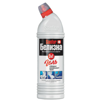 Средство для отбеливания и чистки тканей SANFOR Белизна 700 г гель 3 в 1 1966 601950 от магазина РЭССИ