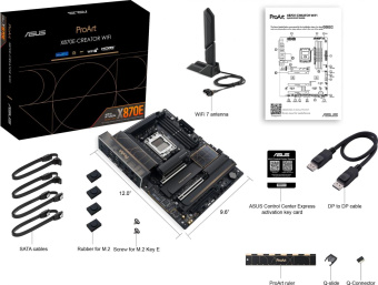 Материнская плата Asus PROART X870E-CREATOR WIFI SocketAM5 AMD X870 4xDDR5 ATX AC`97 8ch(7.1) 1 x 10Gigabit + 1 x 2.5Gigabit RAID+HDMI+DP от магазина РЭССИ