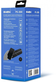 Колонка порт. Sven АС PS-300 черный 24W 2.0 BT/USB 2000mAh (SV-021221) от магазина РЭССИ