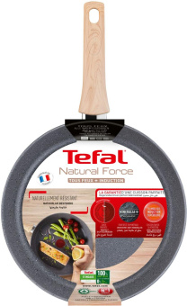 Сковорода Tefal Natural Force G2660672 круглая 28см покрытие: Mineralia+ non-stick ручка несъемная (без крышки) серый (2100118265) от магазина РЭССИ