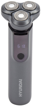 Бритва роторная Hyundai H-SH8080 реж.эл.:3 питан.:аккум. серебристый от магазина РЭССИ