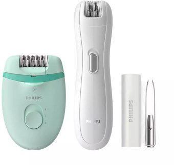Эпилятор Philips BRP529/00 скор.:2 насад.:1 от аккум. зеленый от магазина РЭССИ
