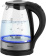 Чайник электрический Vitek VT-7008 1.7л. 2200Вт прозрачный/черный корпус: стекло/пластик от магазина РЭССИ