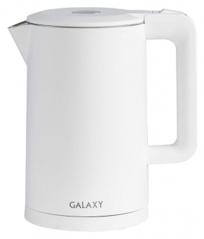 Чайник электрический Galaxy GL 0323 1.7л. 2000Вт белый (корпус: пластик) от магазина РЭССИ