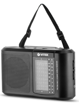Радиоприемник настольный Vitek VT-3590 черный от магазина РЭССИ