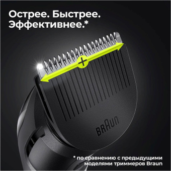 Триммер Braun BT5360 серебристый/черный (насадок в компл:3шт) от магазина РЭССИ