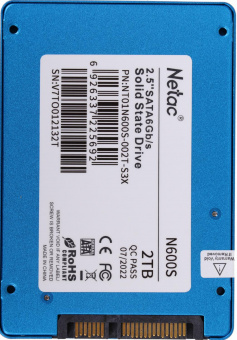 Накопитель SSD Netac SATA III 2Tb NT01N600S-002T-S3X N600S 2.5" от магазина РЭССИ