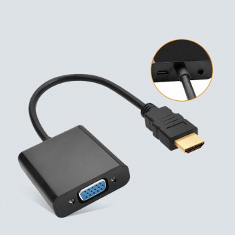 Переходник Buro HDMI-M-VGA-F-WUSB HDMI (m) VGA (f) 0.1м от магазина РЭССИ