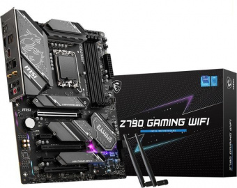 Материнская плата MSI Z790 GAMING WIFI Soc-1700 Intel Z790 4xDDR5 ATX AC`97 8ch(7.1) 2.5Gg RAID+HDMI от магазина РЭССИ