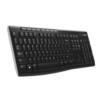Клавиатура Logitech K270 черный/белый USB беспроводная Multimedia (920-003058) от магазина РЭССИ