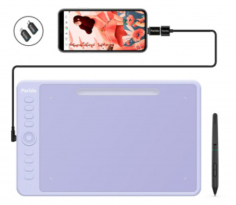 Графический планшет Parblo Intangbo M USB Type-C пурпурный от магазина РЭССИ