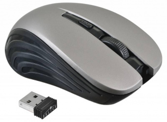 Мышь Оклик 545MW черный/серый оптическая (1600dpi) беспроводная USB для ноутбука (4but) от магазина РЭССИ