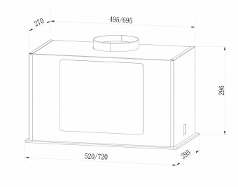 Вытяжка встраиваемая Lex GS Bloc G 600 BL черный управление: кнопочное (1 мотор) от магазина РЭССИ