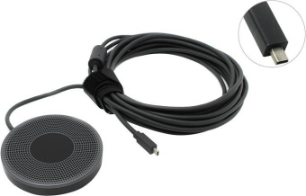 Микрофон проводной Logitech MeetUp 6м черный от магазина РЭССИ