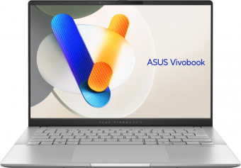 Ноутбук Asus VivoBook S14 OLED M5406WA-QD127 Ryzen AI 9 365 24Gb SSD1Tb AMD Radeon 880M 14" OLED WUXGA (1920x1200) noOS silver WiFi BT Cam (90NB14P1-M007L0) от магазина РЭССИ