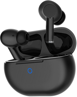 Гарнитура вкладыши Hyundai H-EP202 черный беспроводные bluetooth в ушной раковине (HEP202B) от магазина РЭССИ