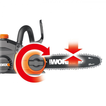 Аккумуляторная цепная пила WORX 20В 25 см WG322E.9 от магазина РЭССИ