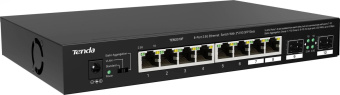 Коммутатор Tenda TEM2010F (L2) 8x2.5Гбит/с 2SFP неуправляемый от магазина РЭССИ