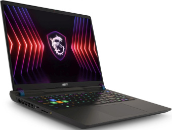 Ноутбук MSI Vector 16 HX A14VHG-831XRU Core i9 14900HX 16Gb SSD1Tb NVIDIA GeForce RTX4080 12Gb 16" IPS QHD+ (2560x1600) Free DOS grey WiFi BT Cam (9S7-15M142-831) от магазина РЭССИ
