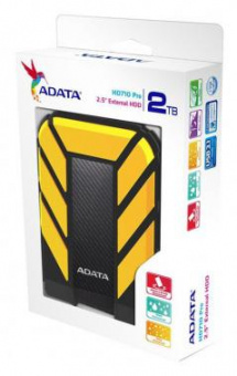 Жесткий диск A-Data USB 3.1 2Tb AHD710P-2TU31-CYL HD710Pro DashDrive Durable 2.5" черный/желтый от магазина РЭССИ