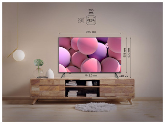 Телевизор LED Kivi 43" 43U750NB черный 4K Ultra HD 60Hz DVB-T2 DVB-C USB WiFi Smart TV от магазина РЭССИ
