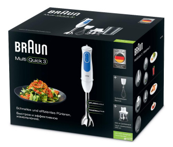 Блендер погружной Braun MultiQuick 3 MQ3025 Spaghetti 700Вт белый от магазина РЭССИ
