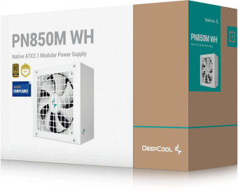 Блок питания Deepcool ATX 850W PN850M WH Game Storm Gen.5 80+ gold (20+4pin) APFC 120mm fan 8xSATA RTL от магазина РЭССИ