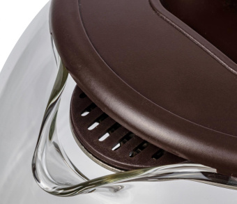 Чайник электрический BBK EK1727G 1.7л. 2200Вт коричневый корпус: стекло/пластик от магазина РЭССИ