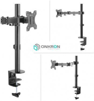 Кронштейн для мониторов Onkron D121E черный 10"-32" макс.8кг настольный поворот и наклон от магазина РЭССИ
