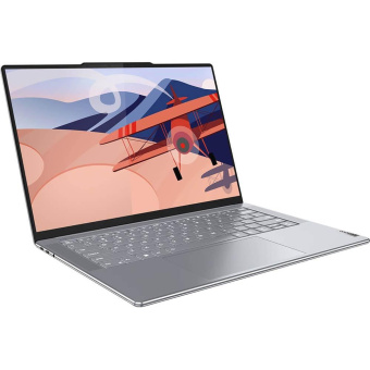 Ноутбук Lenovo Yoga Slim 7 14APU8 Ryzen 7 7840S 16Gb SSD512Gb AMD Radeon 14.5" OLED 2.9K (2944x1840) Windows 11 Home l.grey WiFi BT Cam (83AA001ERU) от магазина РЭССИ
