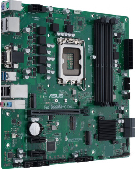Материнская плата Asus PRO B660M-C D4-CSM Soc-1700 Intel B660 4xDDR4 mATX AC`97 8ch(7.1) GbLAN RAID+VGA+HDMI+DP от магазина РЭССИ